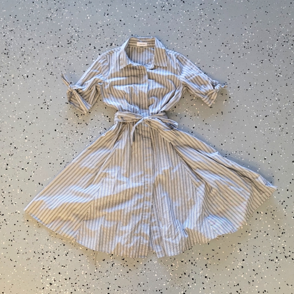 Calvin Kein Button Up Midi Dress